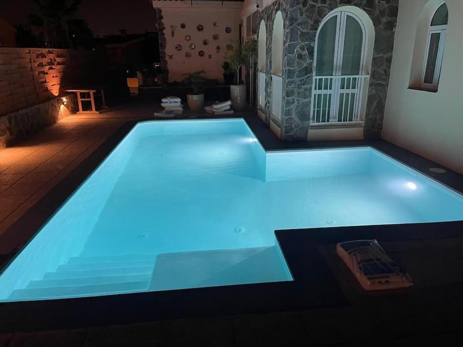 Casa Macken Con Piscina Climatizada Y Jacuzzi Villa San Bartolome Ruang foto